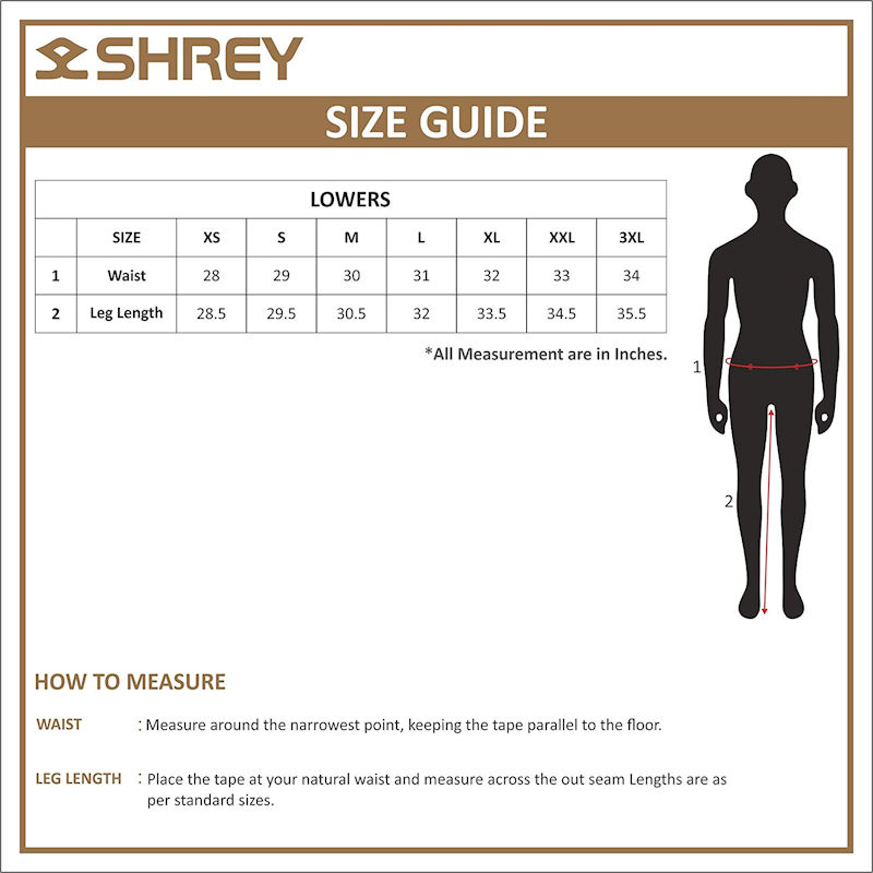 Shrey Size Guide